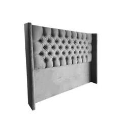 GENERICO - Respaldo De Cama 2 Plazas Gris Grafito Top Quality