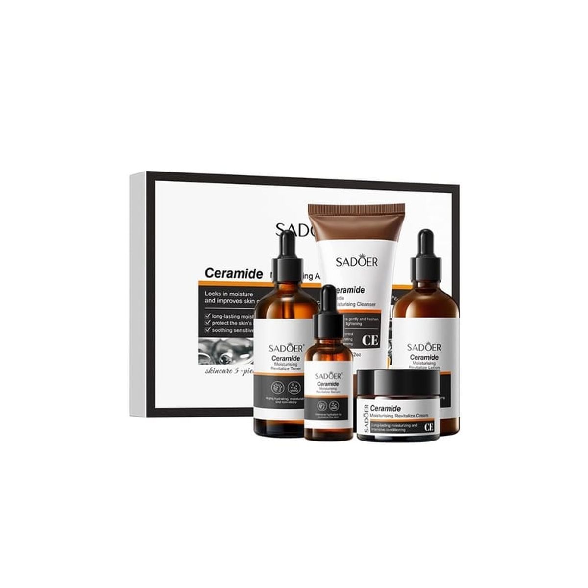 GENERICO - Kit Cuidado Facial Ceramida Hidratación Profunda