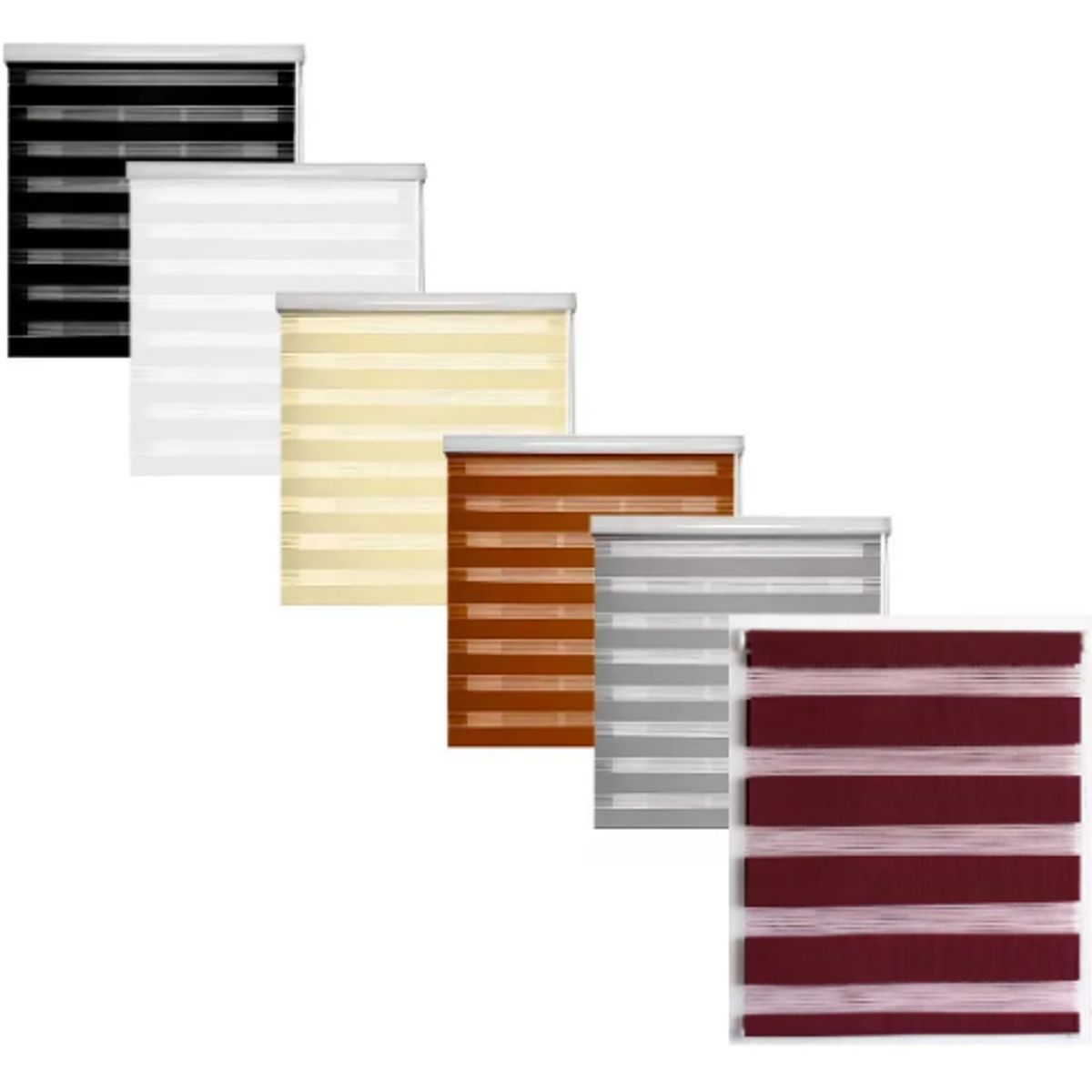 GENERICO - Cortina Roller Duo Persiana Roller Zebra Día Y Noche 130x200