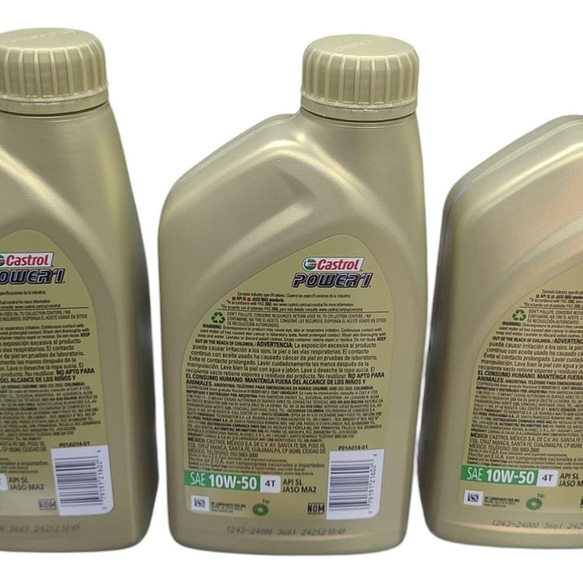 CASTROL - Aceite De Moto Castrol Full Sintetico 10w 50 Pack (3l)