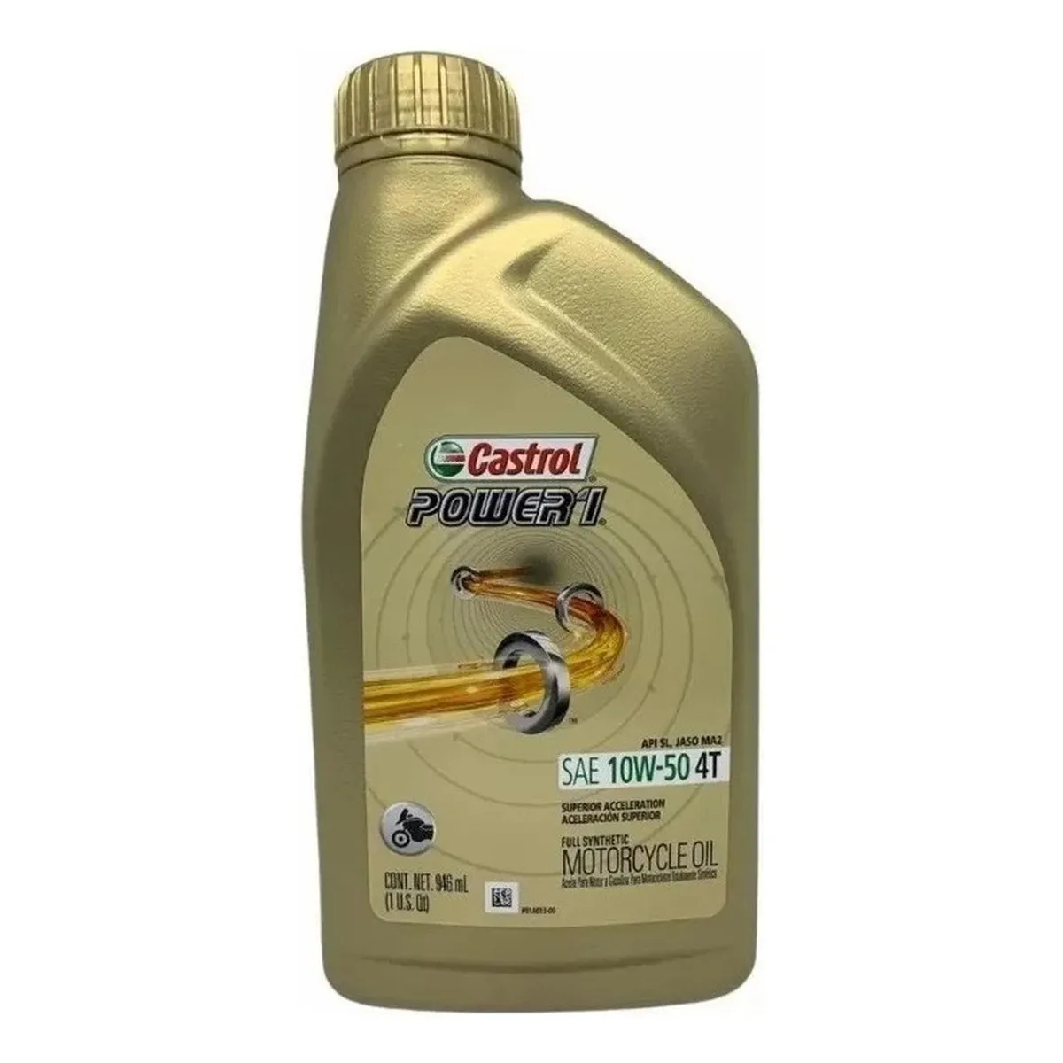 CASTROL - Aceite De Moto 10w 50 Castrol Full Sintético 1l Original