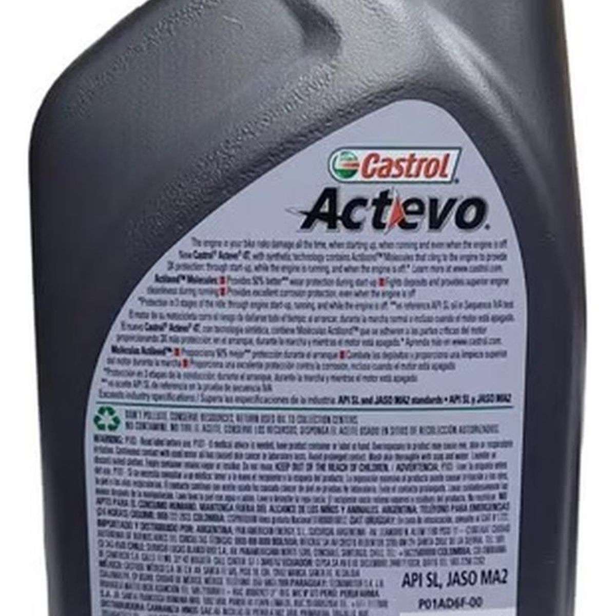 CASTROL - Aceite De Moto 20w 50 Castrol Semi Sintetico Original