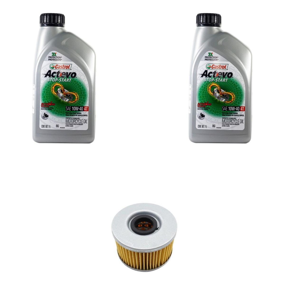 CASTROL - Kit Mantencion Moto Lifan Kpt/kpr/kps 200 (2l+filtro)