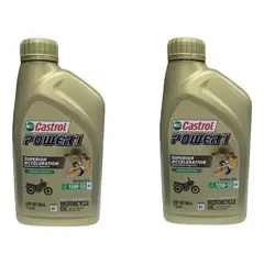 CASTROL - Pack 2 Aceite De Moto 10w 50 Full Sintetico