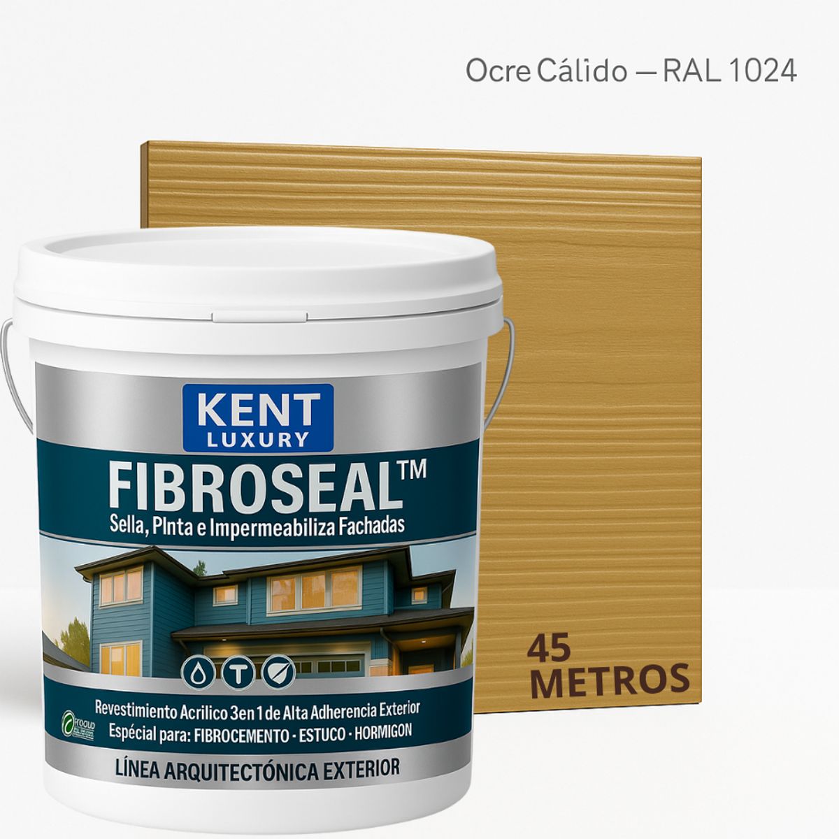 KENT - FIBROCEM SIDING - TINETA 10 LITROS FIBROSEAL™ - OCRE CÁLIDO