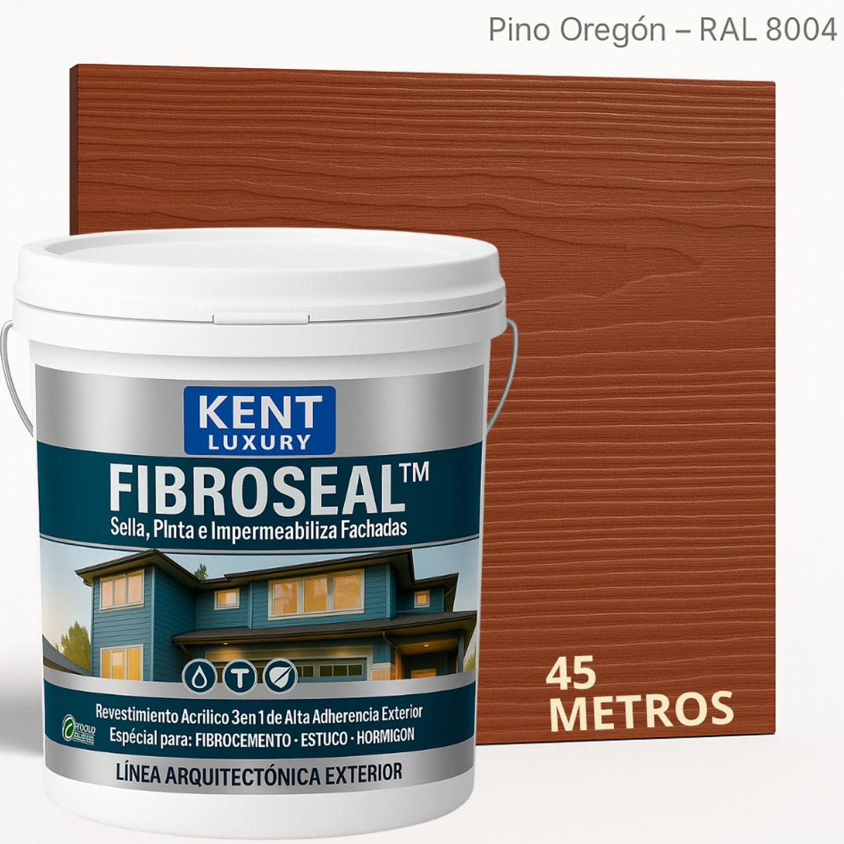KENT - FIBROCEM SIDING - TINETA 10 LITROS FIBROSEAL™ - PINO OREGÓN