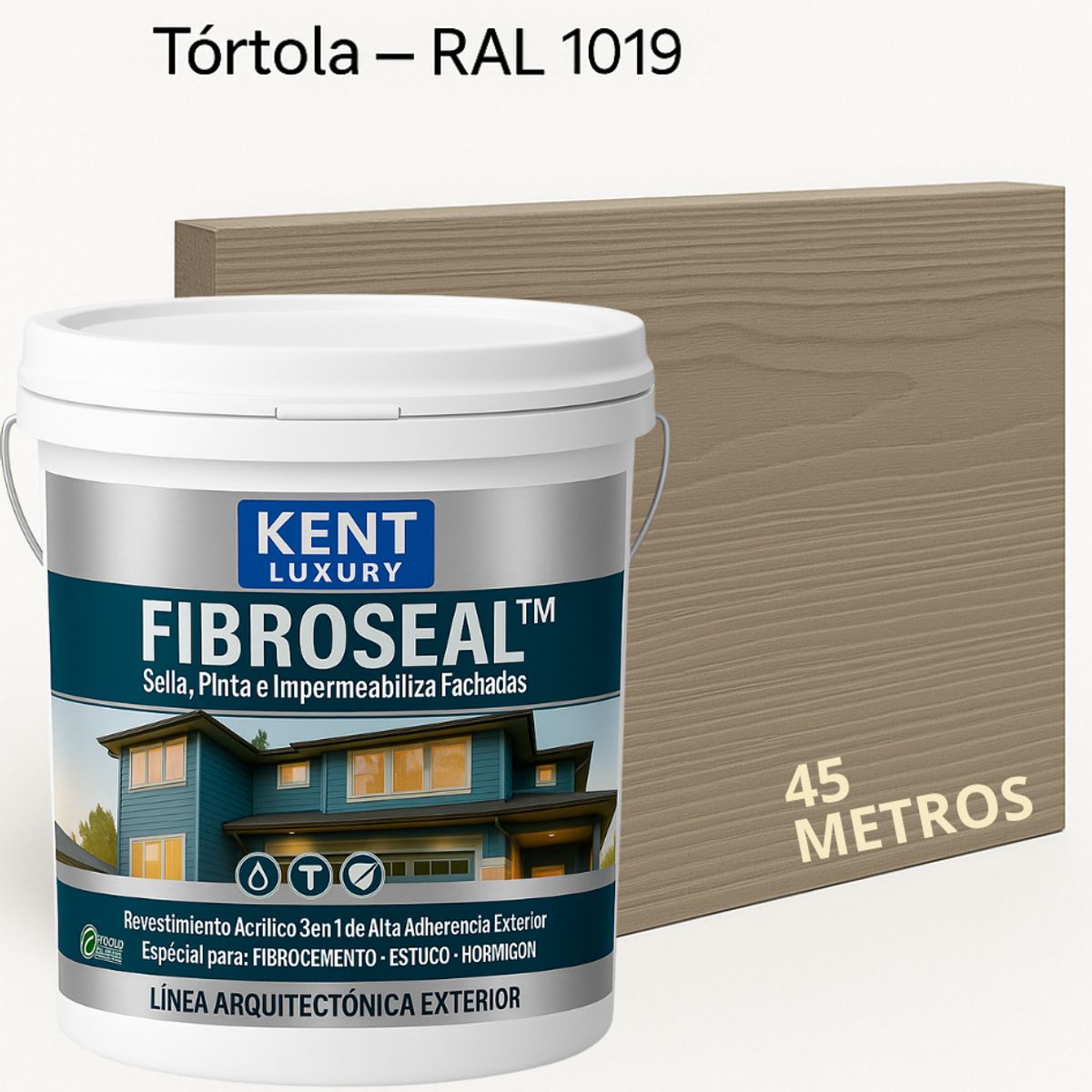 KENT - FIBROCEM SIDING - TINETA 10 LITROS FIBROSEAL™ - TÓRTOLA