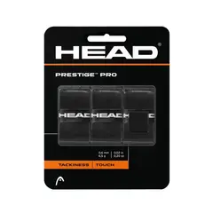 HEAD - Overgrip Prestige Pro Negro X3 Tenis Padel