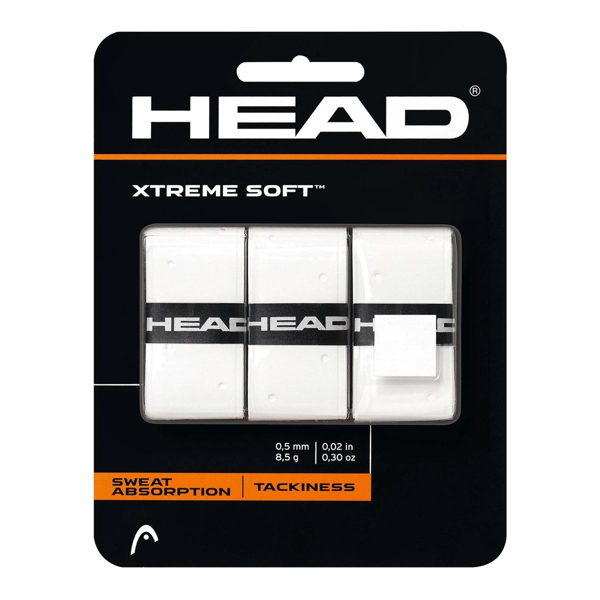 HEAD - Overgrip Head Xtreme Soft Blanco X3 Tenis Padel