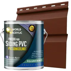 WORLD ACRYLIC - ESMALTE PU - GALÓN SIDING PVC Y PLÁSTICOS - RAULÍ CHILENO