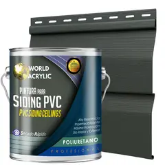 WORLD ACRYLIC - ESMALTE PU - GALÓN SIDING PVC Y PLÁSTICOS - ROCA VOLCÁNICA