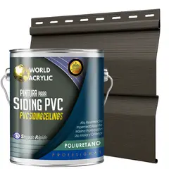 WORLD ACRYLIC - ESMALTE PU - GALÓN SIDING PVC Y PLÁSTICOS - VISIÓN
