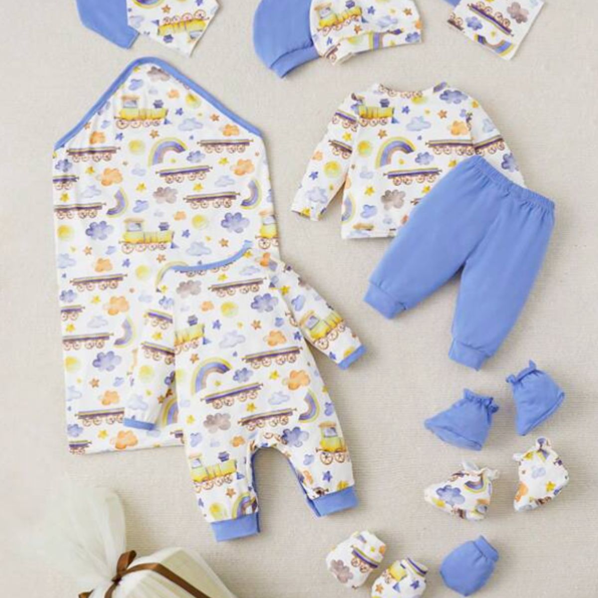 KIRAMA CLOTHING STORE - Set de ropa y accesorios multicolor con dibujos animados para bebés