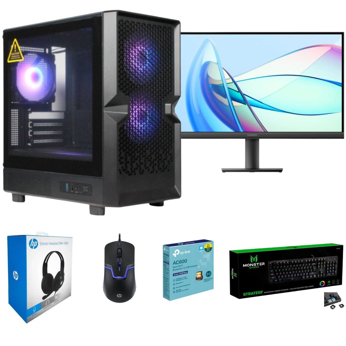 PC Completo Ryzen 3 con Monitor 22, Teclado y Mouse