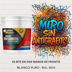 EPOXY - PINTURA PU ANTIGRAFITIS - ULTRA PROTECTOR - TINETA 10L BLANCO