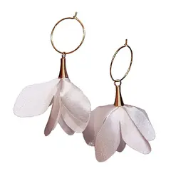 VIVAFELICIA - Aros Hechos a Mano Copihues Blanco