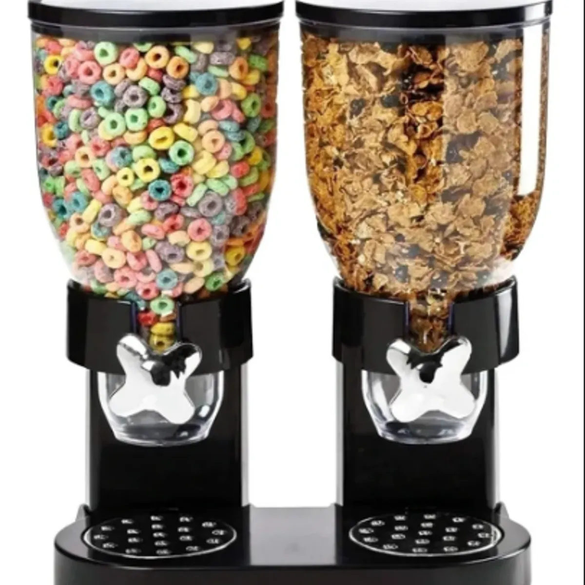 GENERICO - Dispensador Cereal Doble Dispensador De Cereales Y Secos