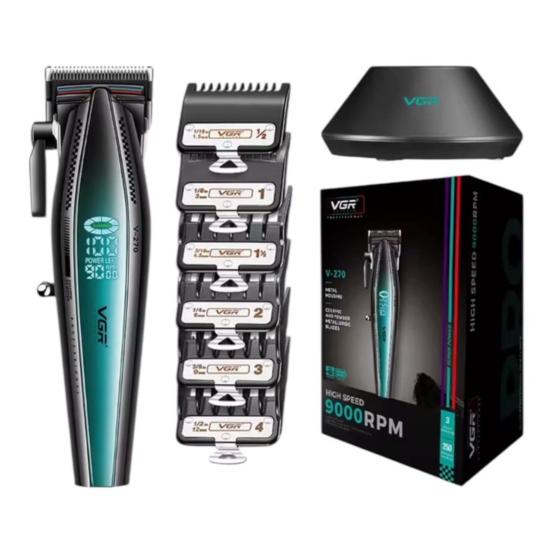 VGR VOYAGER - Maquina Cortadora profesional Con base de carga VGR V-270