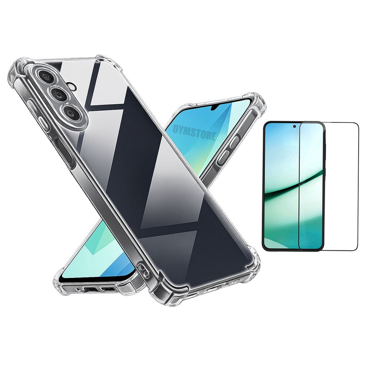 GENERICO - Carcasa Transparente Premium + Lamina 9H para Samsung A16 4g y 5G