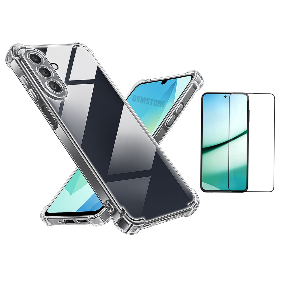 GENERICO - Carcasa Transparente Premium + Lamina 9H para Samsung A17 5G