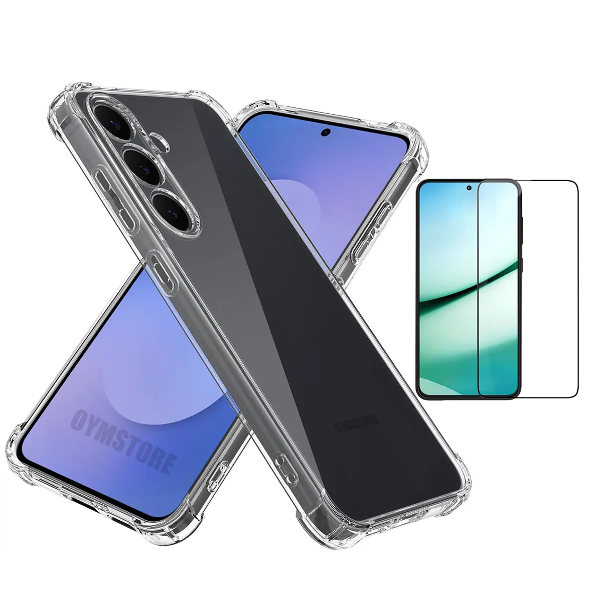 GENERICO - Carcasa Transparente Premium + Lamina 9H para Samsung S24 Plus