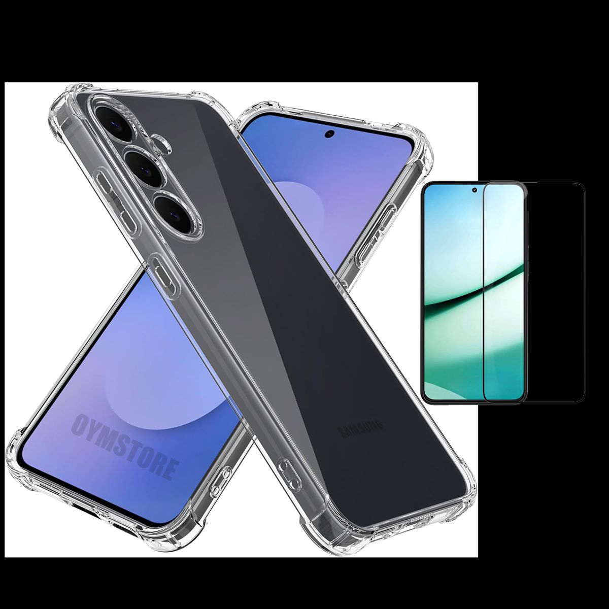 GENERICO - Carcasa Transparente Premium + Lamina 9H para Samsung S25 Plus