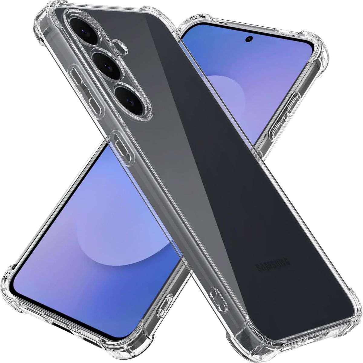 GENERICO - Carcasa Transparente Premium + Lamina 9H para Samsung S25 Plus