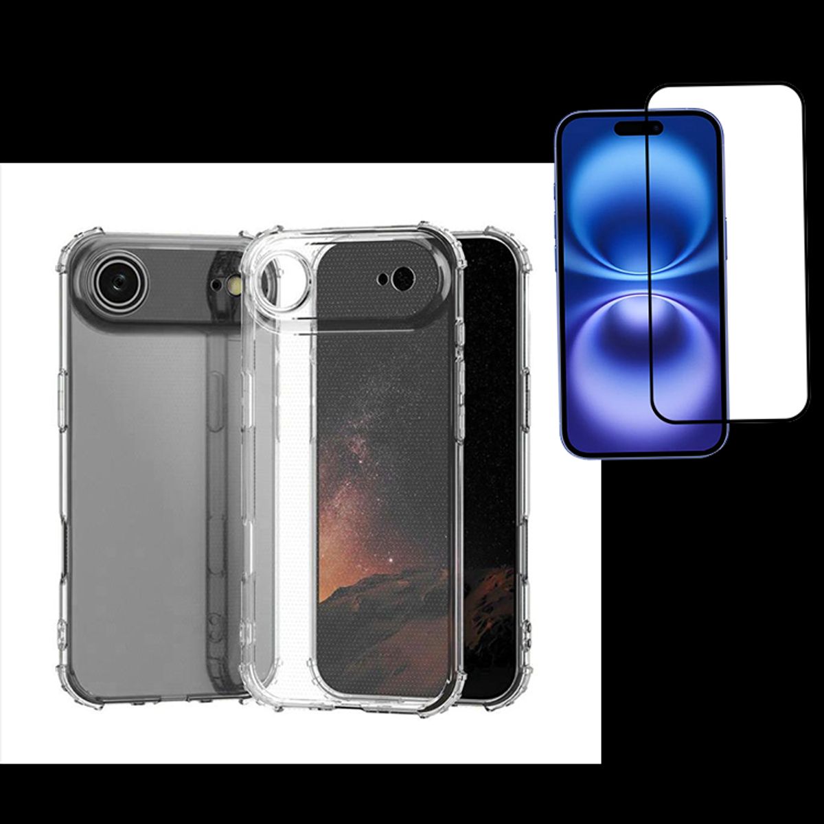 GENERICO - Carcasa Transparente Premium + Lamina 9H para iPhone 17 Air
