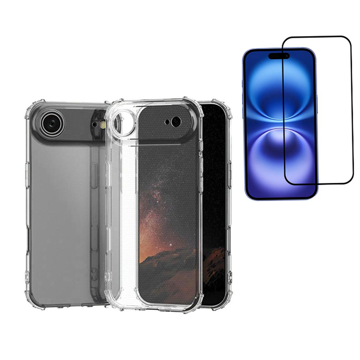 GENERICO - Carcasa Transparente Premium + Lamina 9H para iPhone 17 Air