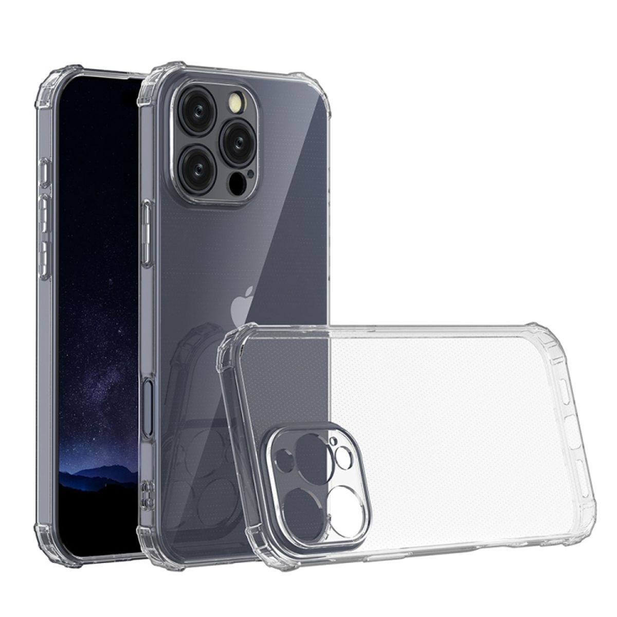 GENERICO - Carcasa Transparente Premium + Lamina 9H para iPhone 16 pro