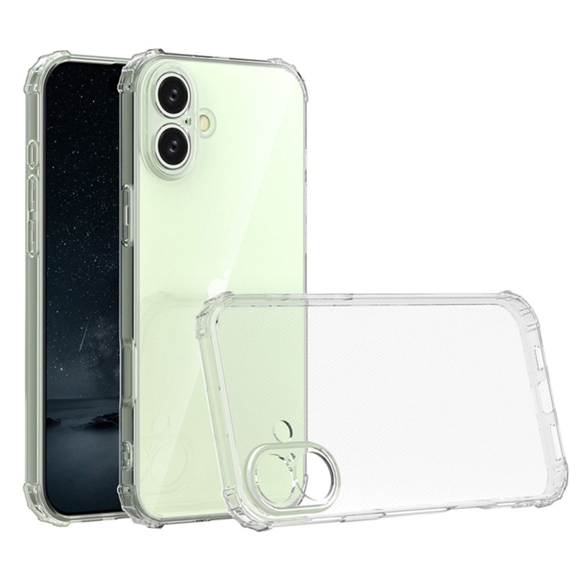 GENERICO - Carcasa Transparente Premium + Lamina 9H para iPhone 16