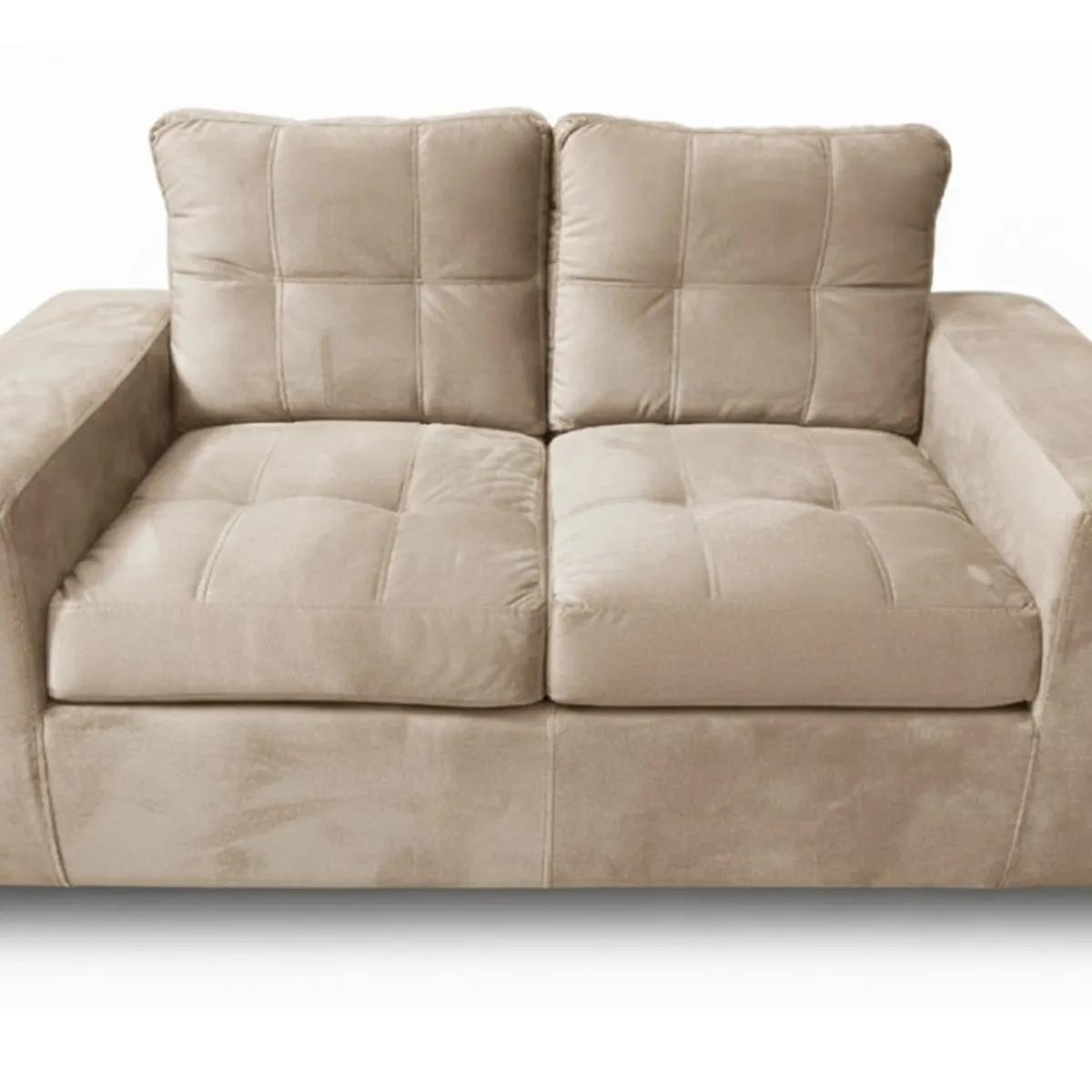 MUEBLES COTTONI - Sofá 2 cuerpos Lucca Felpa