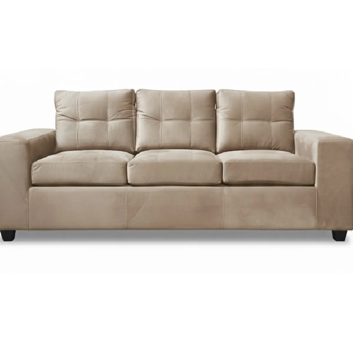 MUEBLES COTTONI - Sofá 3 cuerpos Lucca Felpa