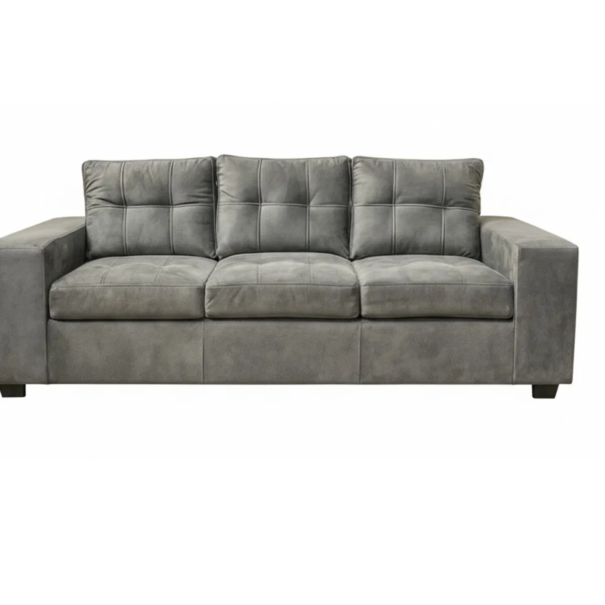 MUEBLES COTTONI - Sofá 3 cuerpos Lucca Felpa