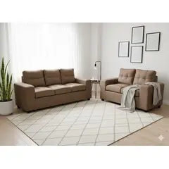 MUEBLES COTTONI - Living 3-2 Lucca Felpa