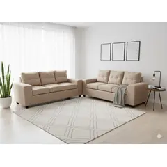 MUEBLES COTTONI - Living 3-2 Lucca Felpa