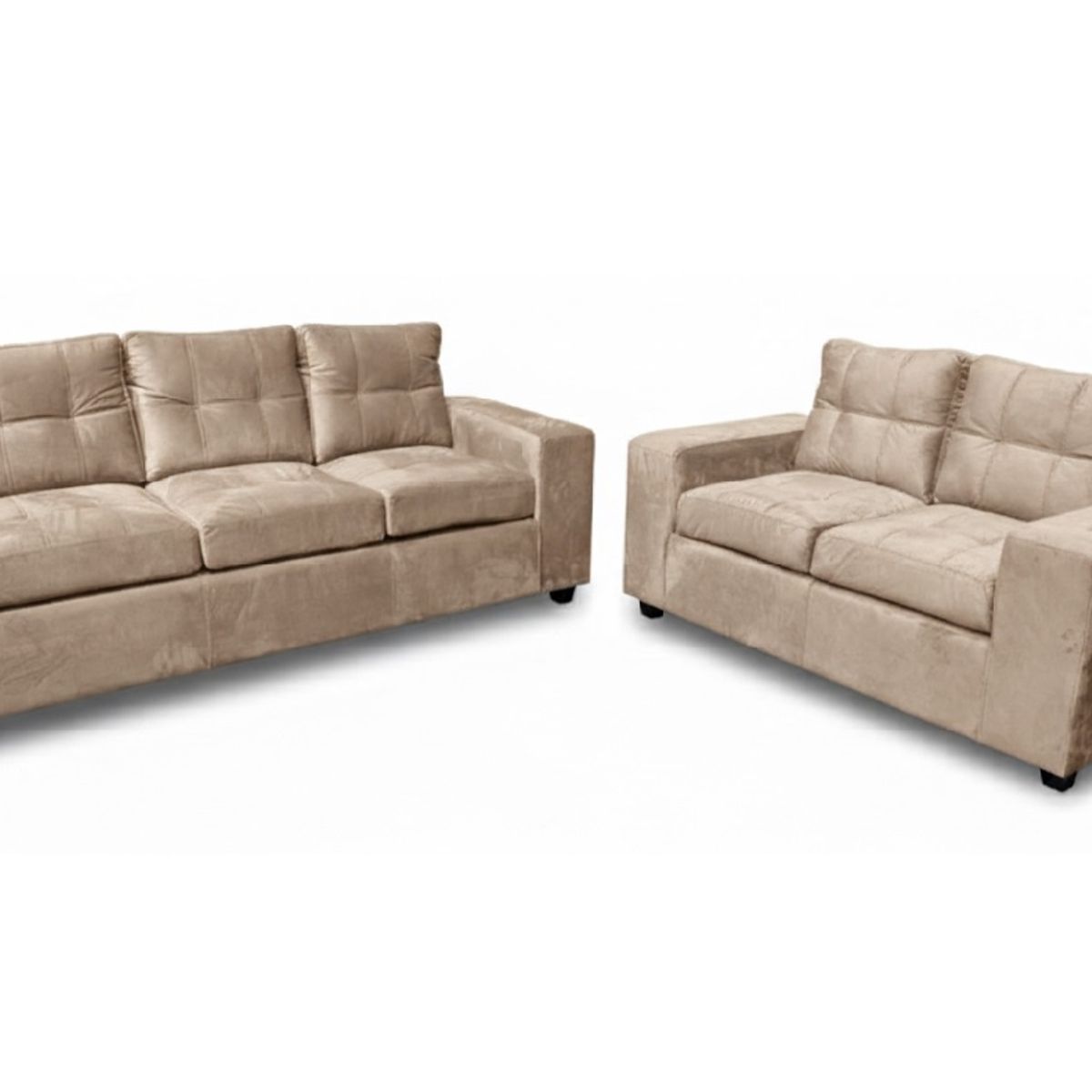 MUEBLES COTTONI - Living 3-2 Lucca Felpa