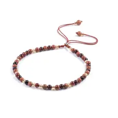 TRIBALLE - Pulsera Ojo De Tigre Minimalista De Piedra Natural