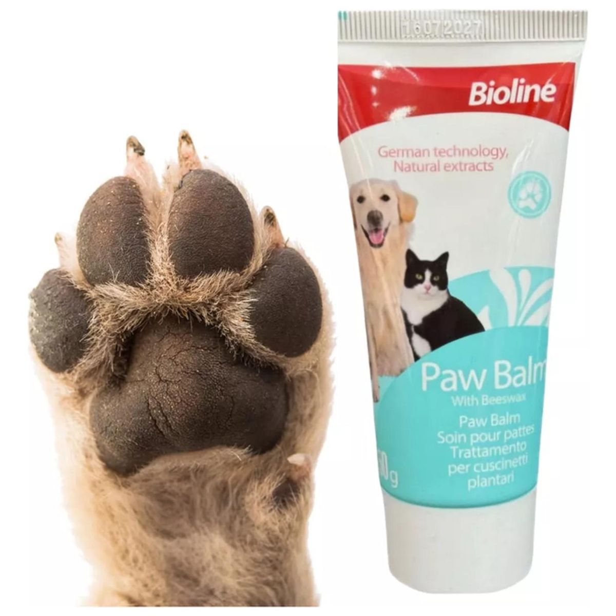BIOLINE - Bioline Paw Balm Bálsamo Almohadillas Mascotas Perro Gato