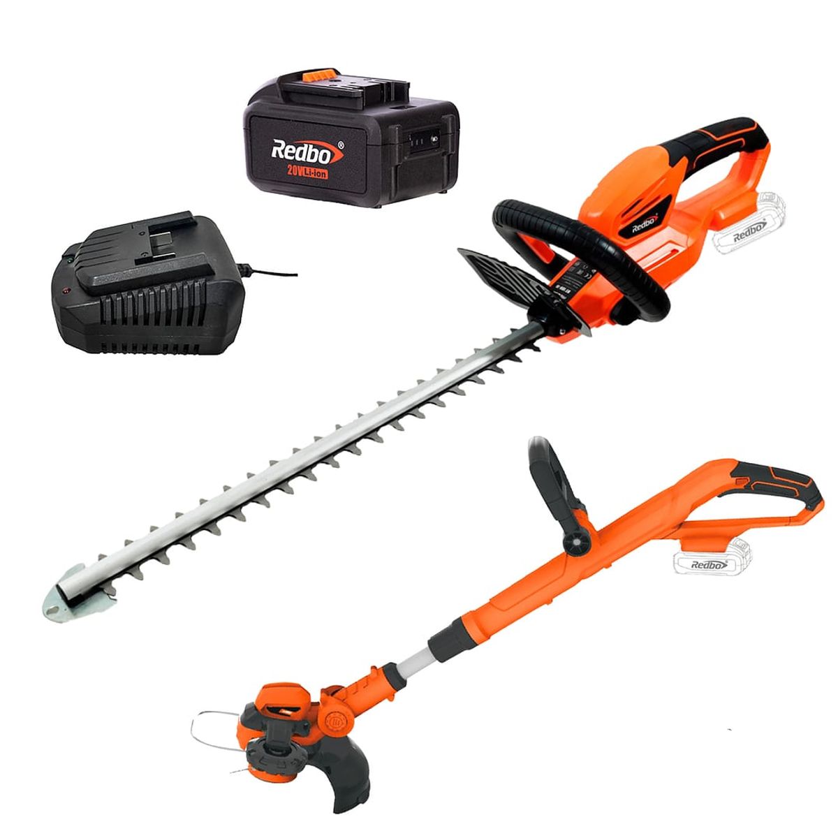 ERBORIAN - Orilladora + Cortasetos Inalambrico + Bat 3.0 Ah + Cargador