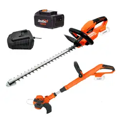 ERBORIAN - Orilladora + Cortasetos Inalambrico + Bat 3.0 Ah + Cargador