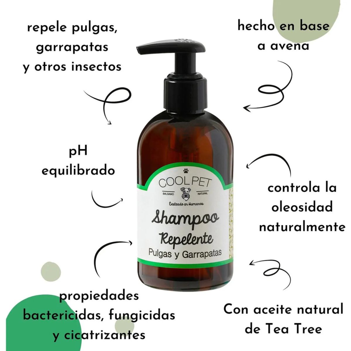 COOLPET - Shampoo Repelente Pulgas Y Garrapatas Coolpet Para Perros
