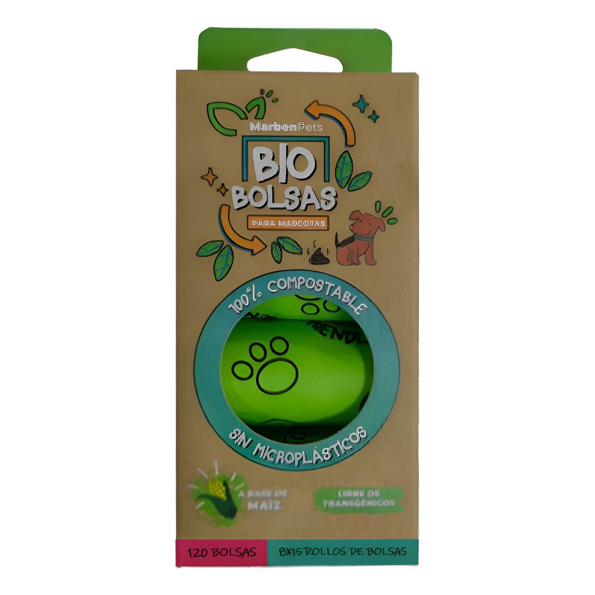 GENERICO - Marben Pets Bio Bolsas Para Mascotas 100% Compostable 120u