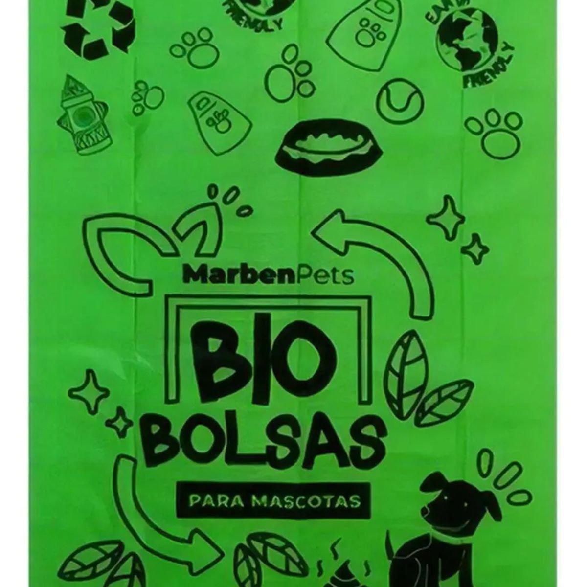 GENERICO - Marben Pets Bio Bolsas Para Mascotas 100% Compostable 120u