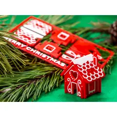 GENERICO - Decoración - Tarjeta de kit de casa de jengibre