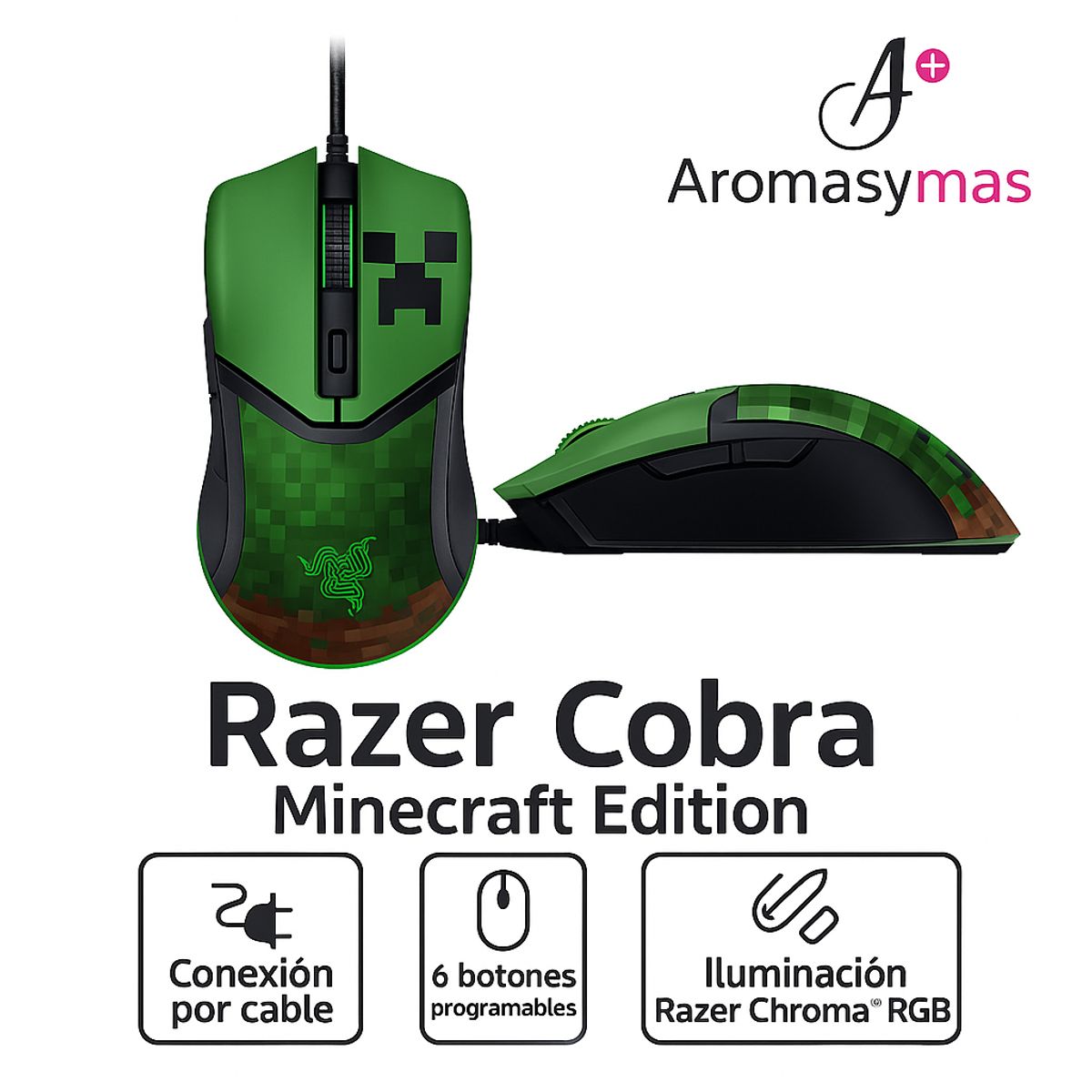 RAZER - Razer Cobra - Minecraft Edition RZ01-04650200-R3M1