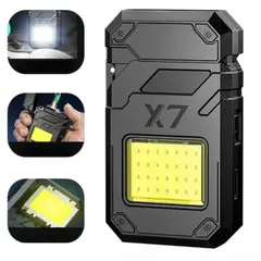 GENERICO - Linterna y Encendedor Llavero X7 usb Recargable