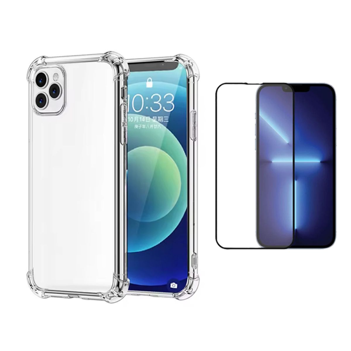 GENERICO - Carcasa Transparente Premium + Lamina 9H para iPhone iPhone 11 pro max