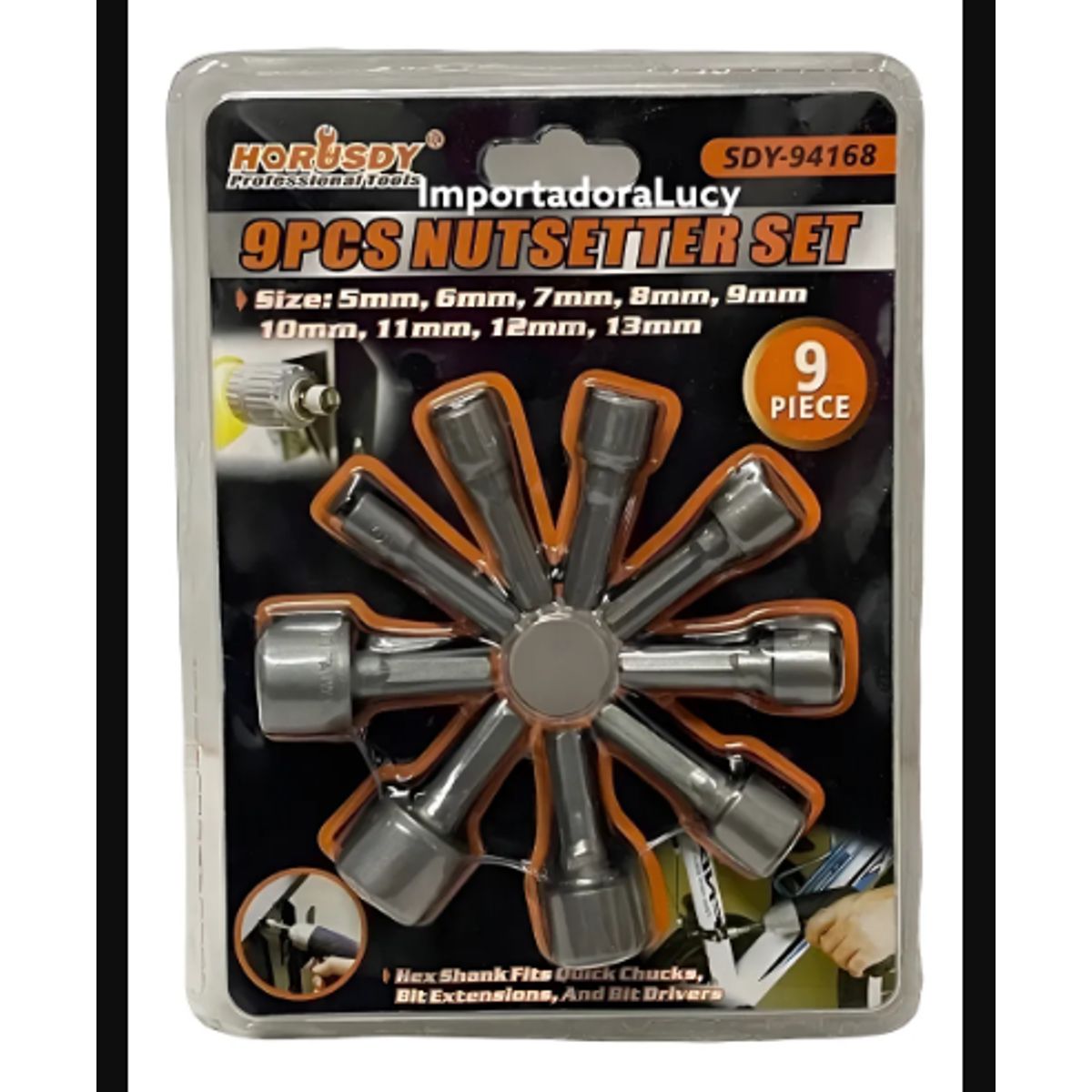 GENERICO - Juego De Dados Para Taladro Milimétricas Hexagonales