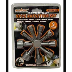 GENERICO - Juego De Dados Para Taladro Milimétricas Hexagonales